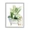 Stupell Industries Various Plants Greenery Vintage Tub Framed Giclee Art